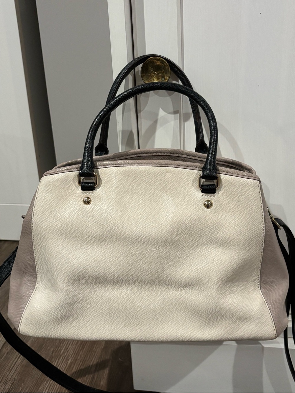 Coach colorblock leather carryall handbag - Picture 2 of 9